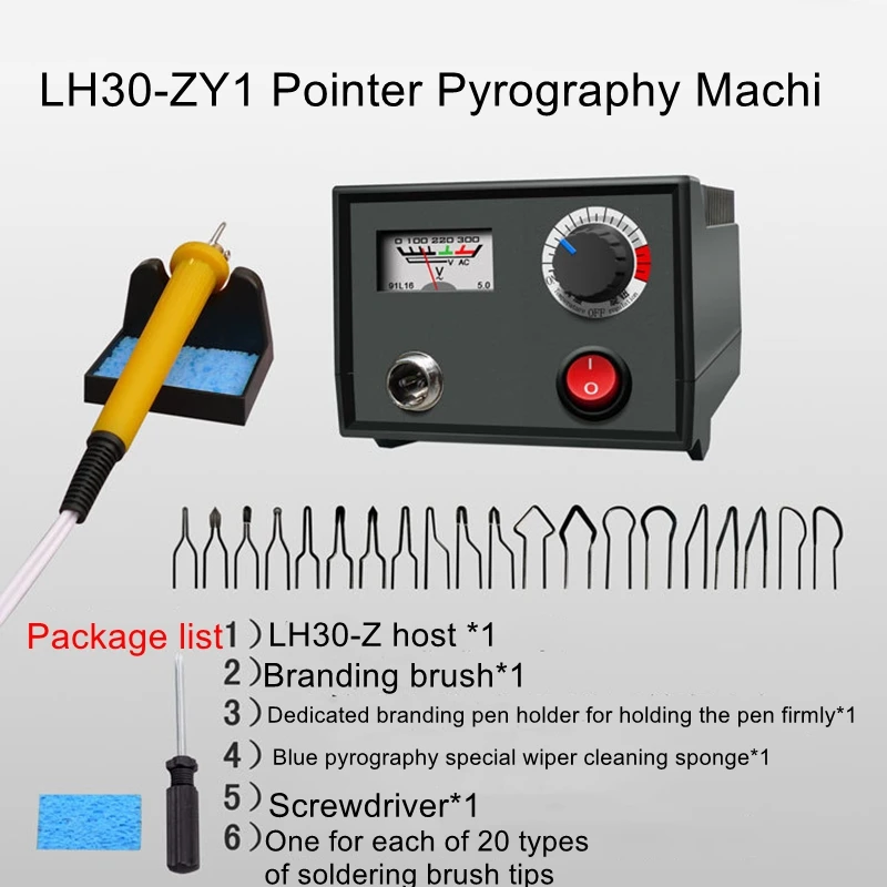 

Pyrography Tool Set Thermostat Pyrography Machine Gourd Wood Heat Transfer Engraving Machine