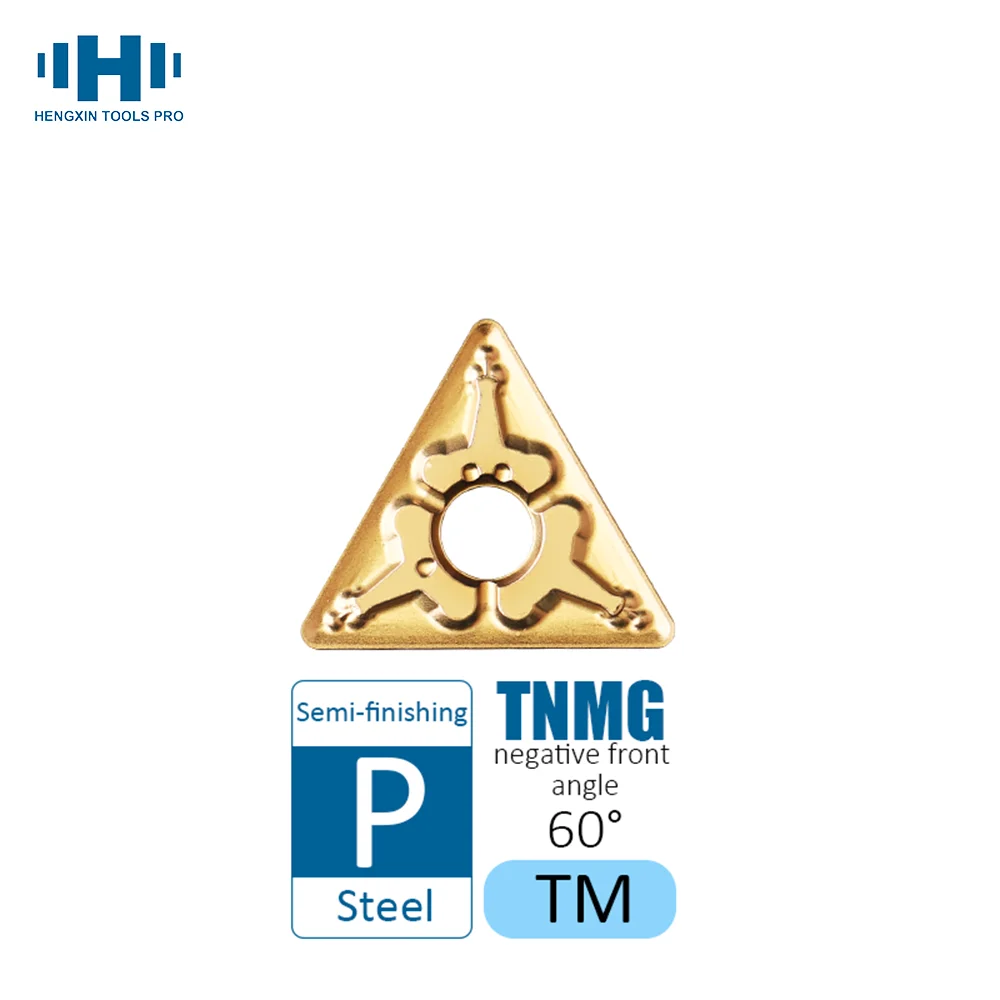 

HENGXIN Tungsten Carbide Inserts TNMG160404 TNMG160408 TNMG160412 TM External Turning Tools TNMG S230G CVD CNC Lathe Cutter Tool