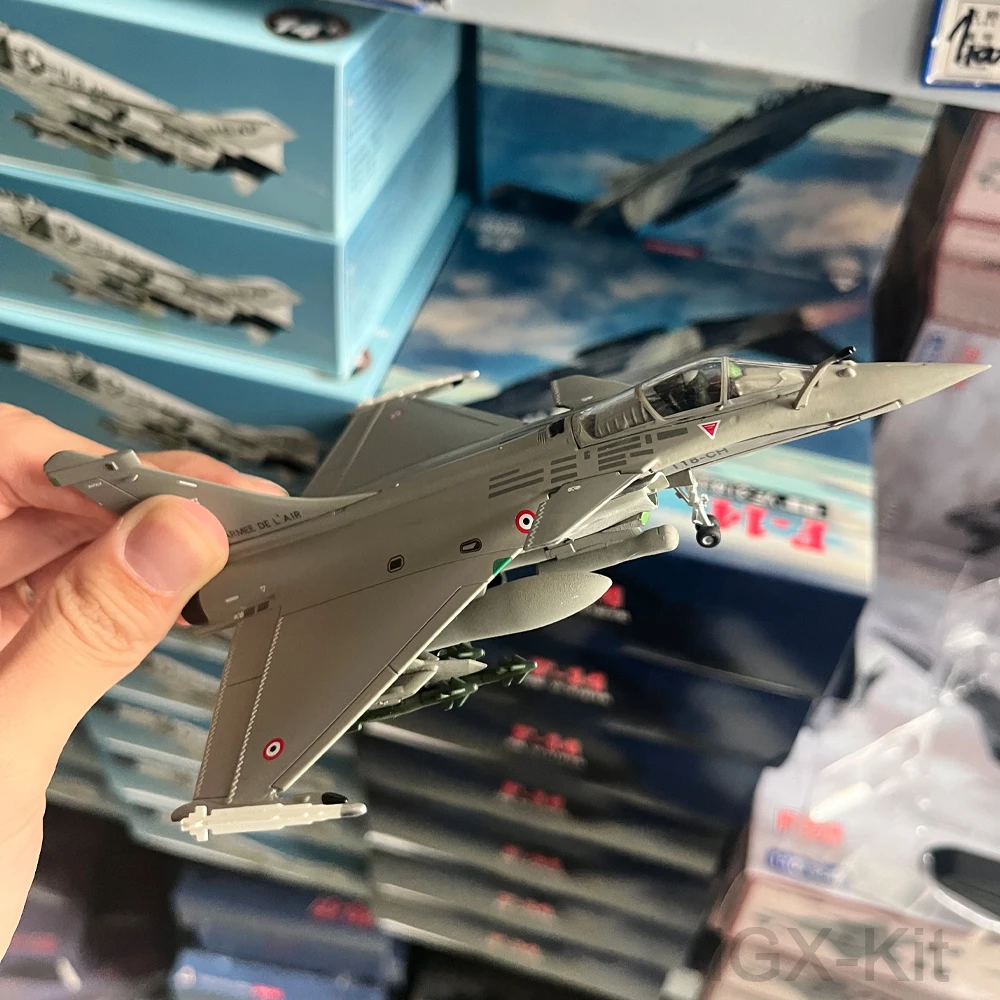 1:100 France Rafale C Libya War Fighter Jet Aircraft Metal Military Diecast Plane Model for Collection or Gift