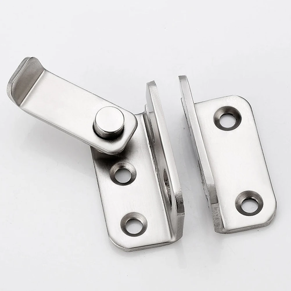 

2Pcs Sliding Door Lock Latch Anti-Theft Stainless Steel Barn Gate Bolt Left Right Door Bolt Home Security Lock