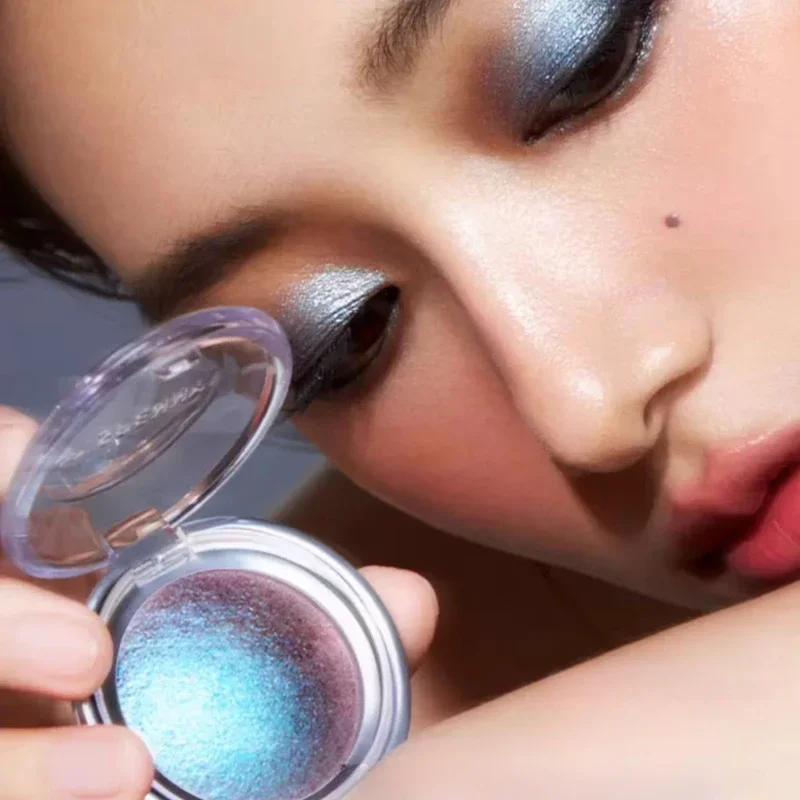 

Spenny Glitter Optical Chameleon Eyeshadow Sparkling Blue Long Lasting Easy To Wear Monochrome EyeShadow Brighten Makeup