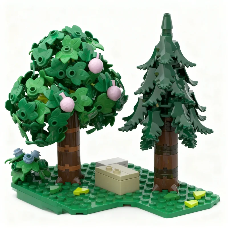 2007pcs MOC Animal Crossing Vi - огляд і ціна Art Craft Village
