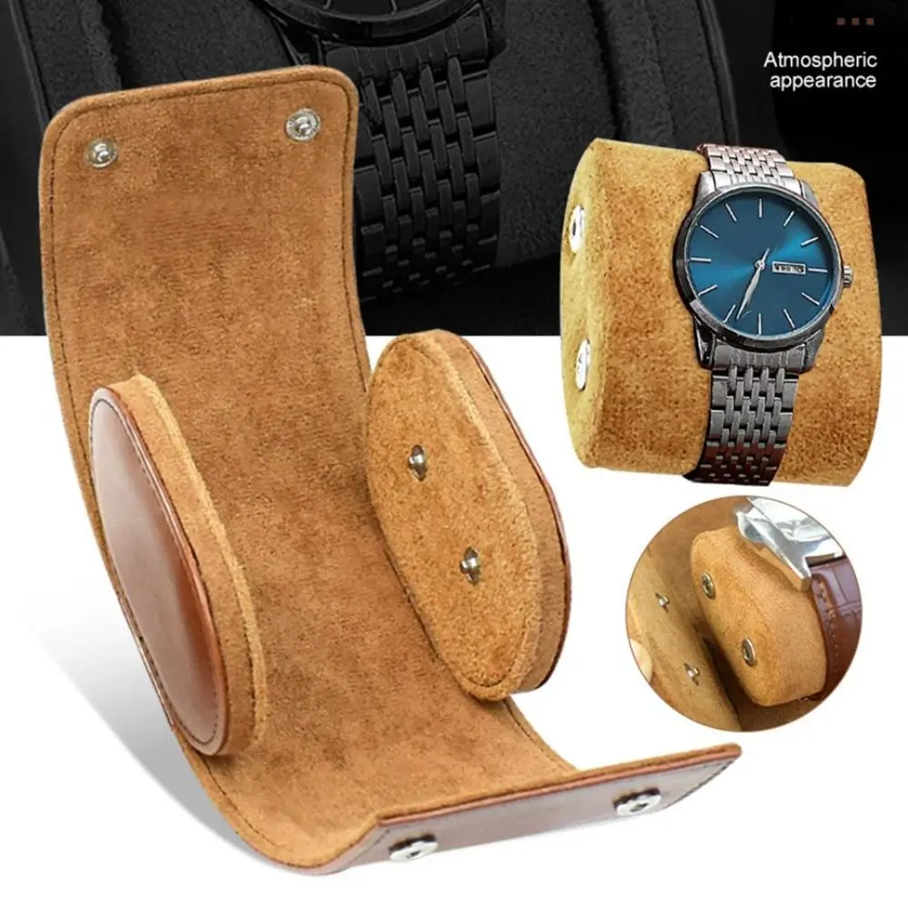 1/2/3 Fächer Tragbare Uhrenrolle Langlebige PU-Leder Uhrenaufbewahrung Retro Uhrenorganizer Halter Armbanduhr-Displaytasche – Detail 12