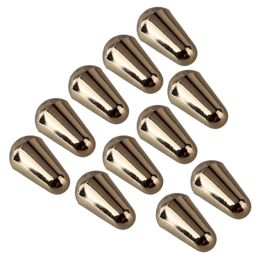 10 x Purple/gold Music Part Electric Guitar Plastic 5 Way Tip Switch Knob Cap
