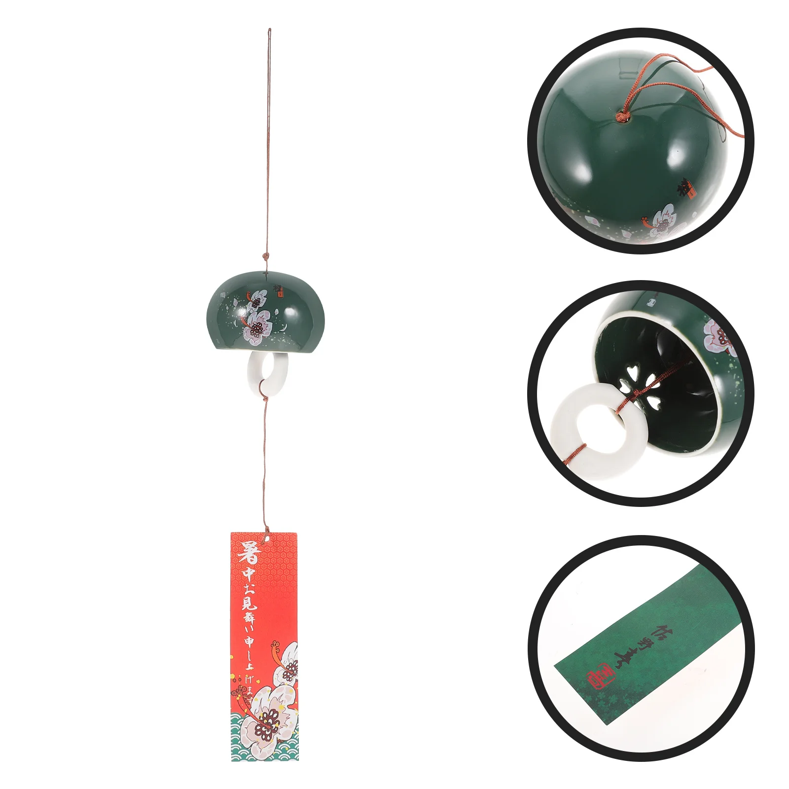 

Ceramic Wind Bells Japanese Windchimes Vintage Home Decor Asian Decoration Traditional Hanging Yard Decorations