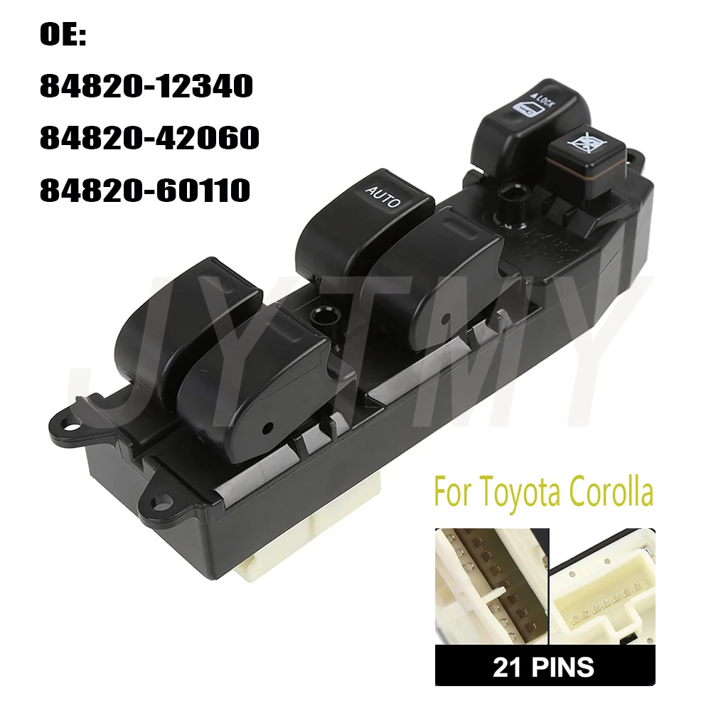 Car Accessories For Toyota Corolla AE11 ZZE11 EE11 Front Left Electric power Window Control Switch glass Lifter Button Parts
