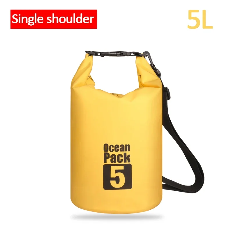 CWILKES Wasserdichter PVC-Trockensack für Damen und Herren, 2 l/5 l/10 l/15 l/20 l/30 l, Outdoor-Sport-Aufbewahrungstasche für Kajakfahren, Bootfahren, Angeln, Schwimmen 10