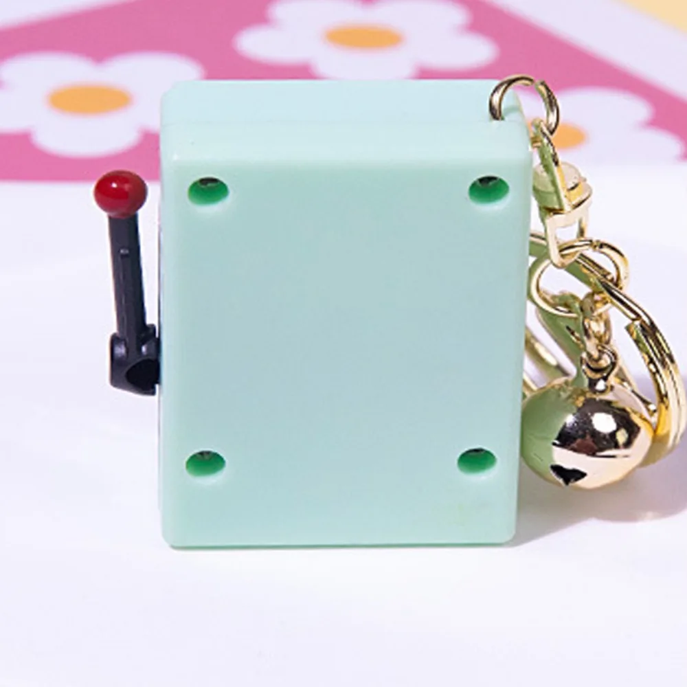 Capybara Capybara Machine Keychain Lucky Fruit Machine Shake Toy Mini Game Machine Keyring Cartoon Playable Cartoon Bag Pendant