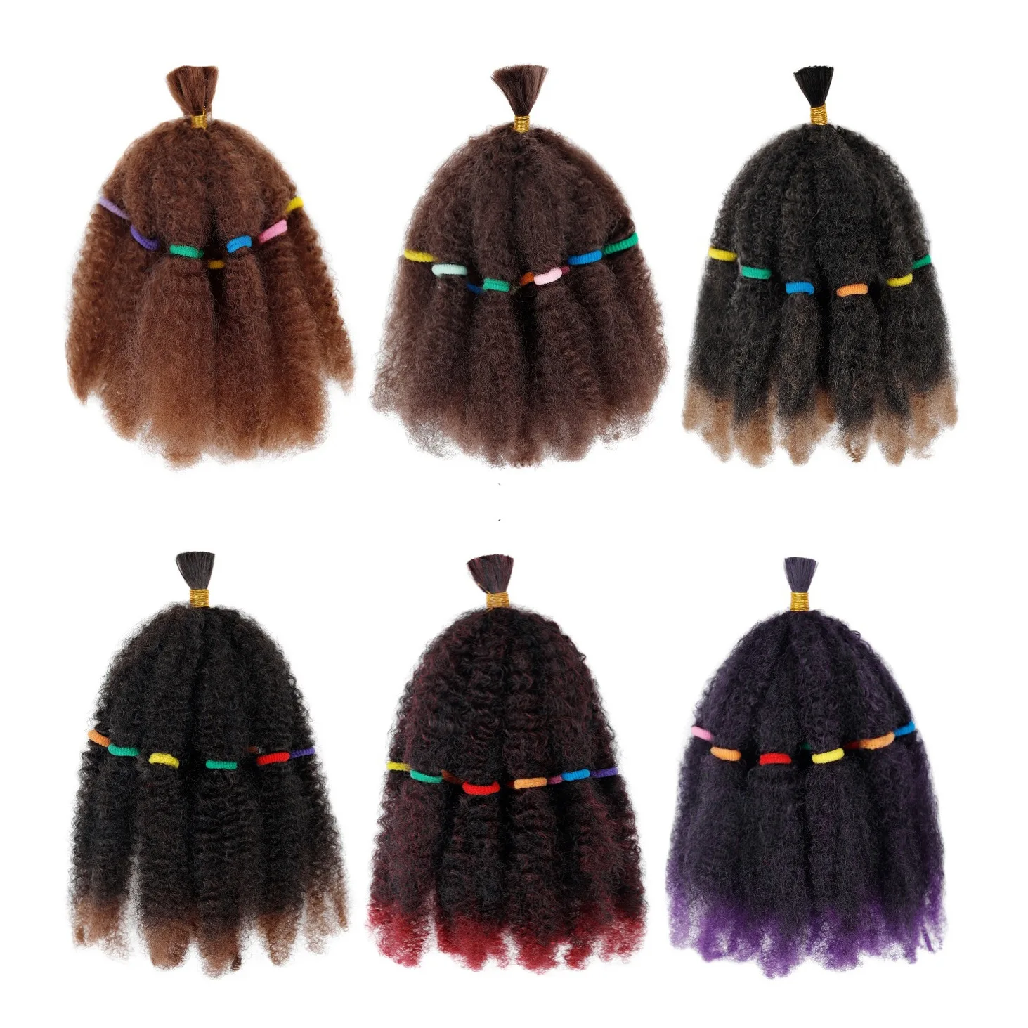 Afro Kinky Twist Hair Marley Hair Braiding Stretched Afro Kinky Twist Crochet Braids Synthetic Hair Extension 12 Inch 10 Packs