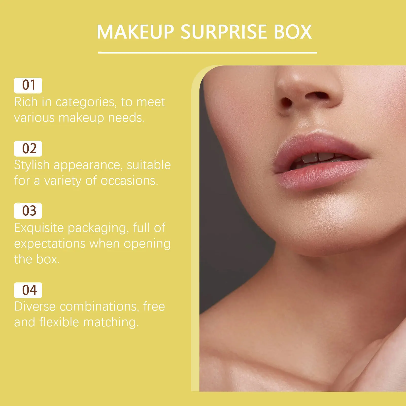 กล่องของขวัญเครื่องสำอางอเนกประสงค์ พกพาสะดวกสำหรับการเดินทาง กันน้ำ แต่งหน้าเร็ว ของขวัญสำหรับสาวๆ ช่วยให้ผิวกระจ่างใส กล่องของขวัญเครื่องสำอางเพื่อความงาม