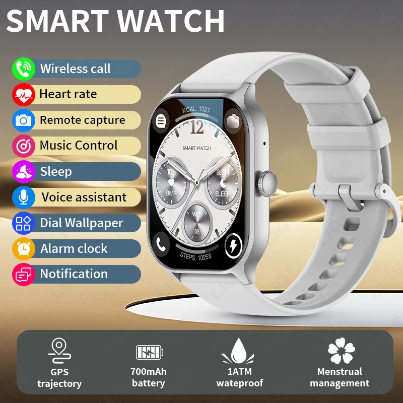 FOXBOX 2026 Smart Watch NEW GPS Motion Trajectory Sports Tracker Health Sleep Monitor 700mAh Bluetooth Call Message Men Women