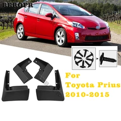 MudFlaps For Toyota Prius 3rd XW30 2010-2015 Mud Flaps Splash Guard Mudguards Front Rear Fender Auto Styline Car Accessories