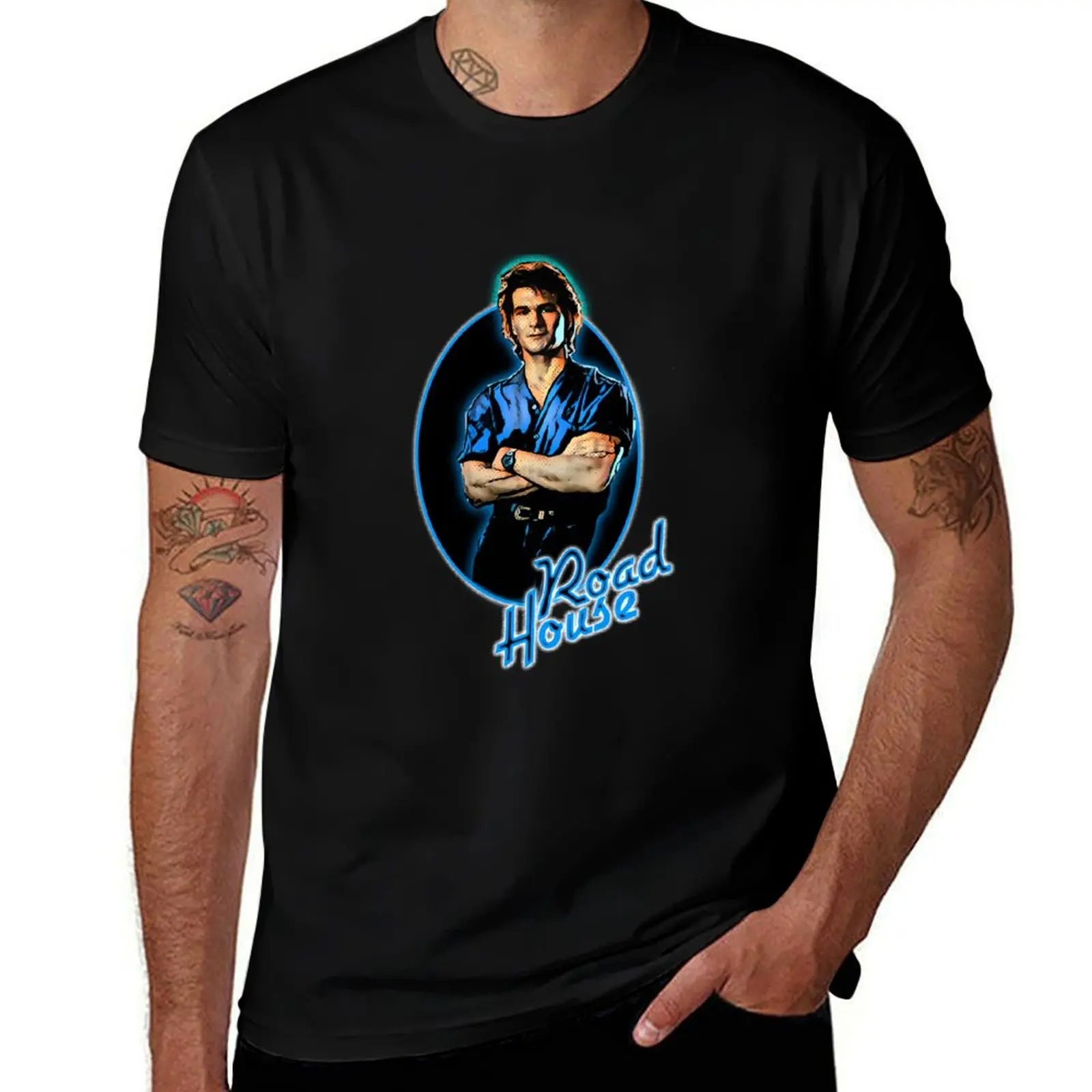 

Road House American Action Movies Time Design T-Shirt new edition anime clothes heavyweight t shirts for men