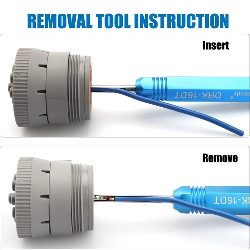 DRK-20DTM DRK-16DT DRK-12DTP met ST5231 Deutsch Pin Removal Tool DRK-RT1B, Connector Release Tool-ABQU