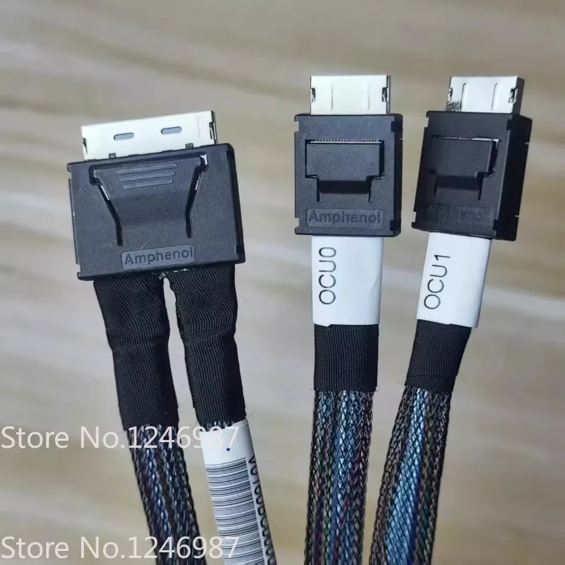 Data Cable Oculink SFF-8611 8i X8 To 2 SFF-8611 4i X4 1/2 Data Cables