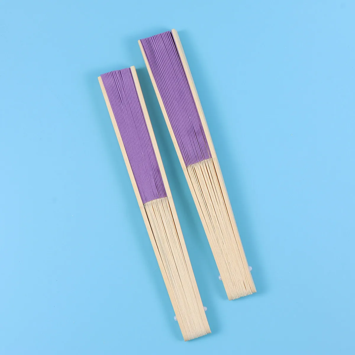 5Pcs Handmade Bamboo Folding Fan Blank Design for Custom Painting Creative Craft Gift Family Friend Present