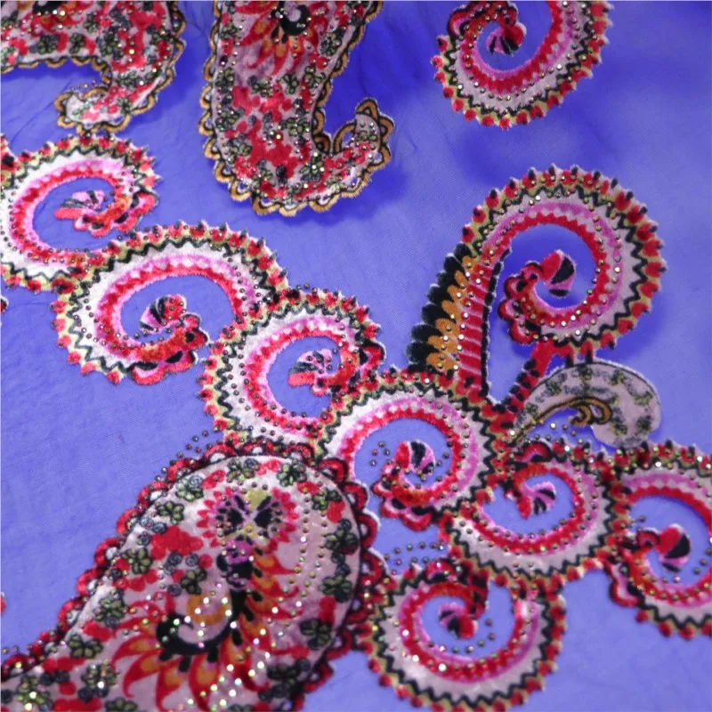 ผ้าไหมกำมะหยี่ทอลายนูนลายเพชรและลวดลาย ผ้าเฉียวฉี สำหรับตัดเย็บเสื้อผ้าแฟชั่นกี่เพ้า