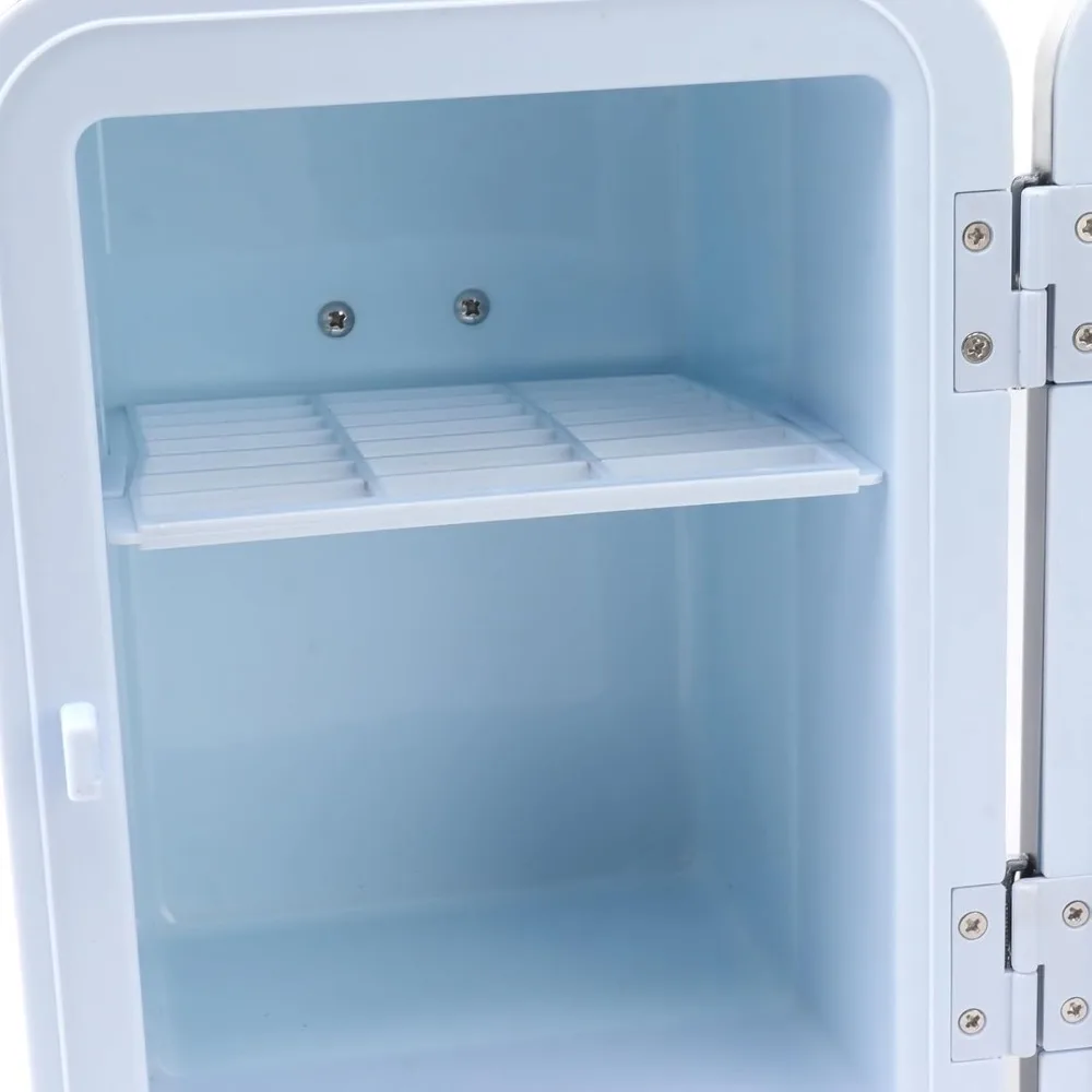 Frigo portatile, frigorifero e scaldino AC100-240V Mini frigorifero da 4 litri per viaggi (spina americana)