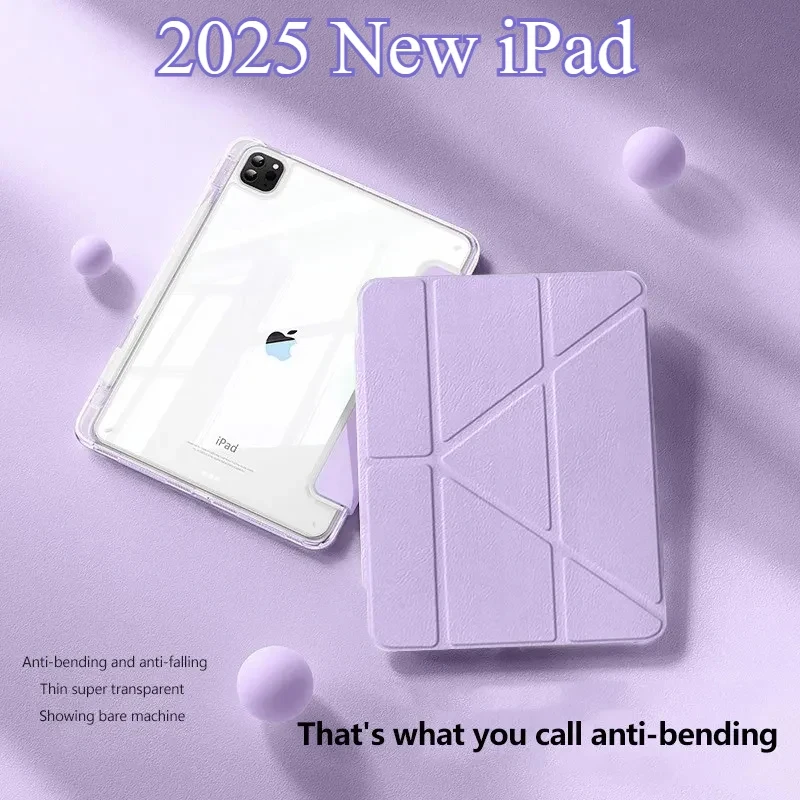 

2025 New Y Fold Case For iPad A16 11th Generation Capa For Air7 M3 M2 Mini A17 Pro 11 13 12.9 Air 5 4 10th 10.9 10.2 " Cover