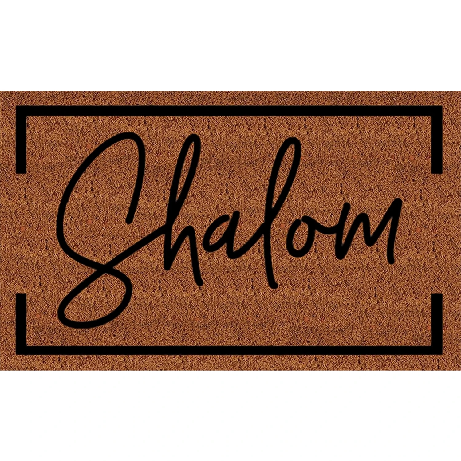

Shalom Doormat Rubber Non-Slip Funny Welcome Mats for Entryway Door Mat Indoor Outdoor Waterproof Floor Foot Mat