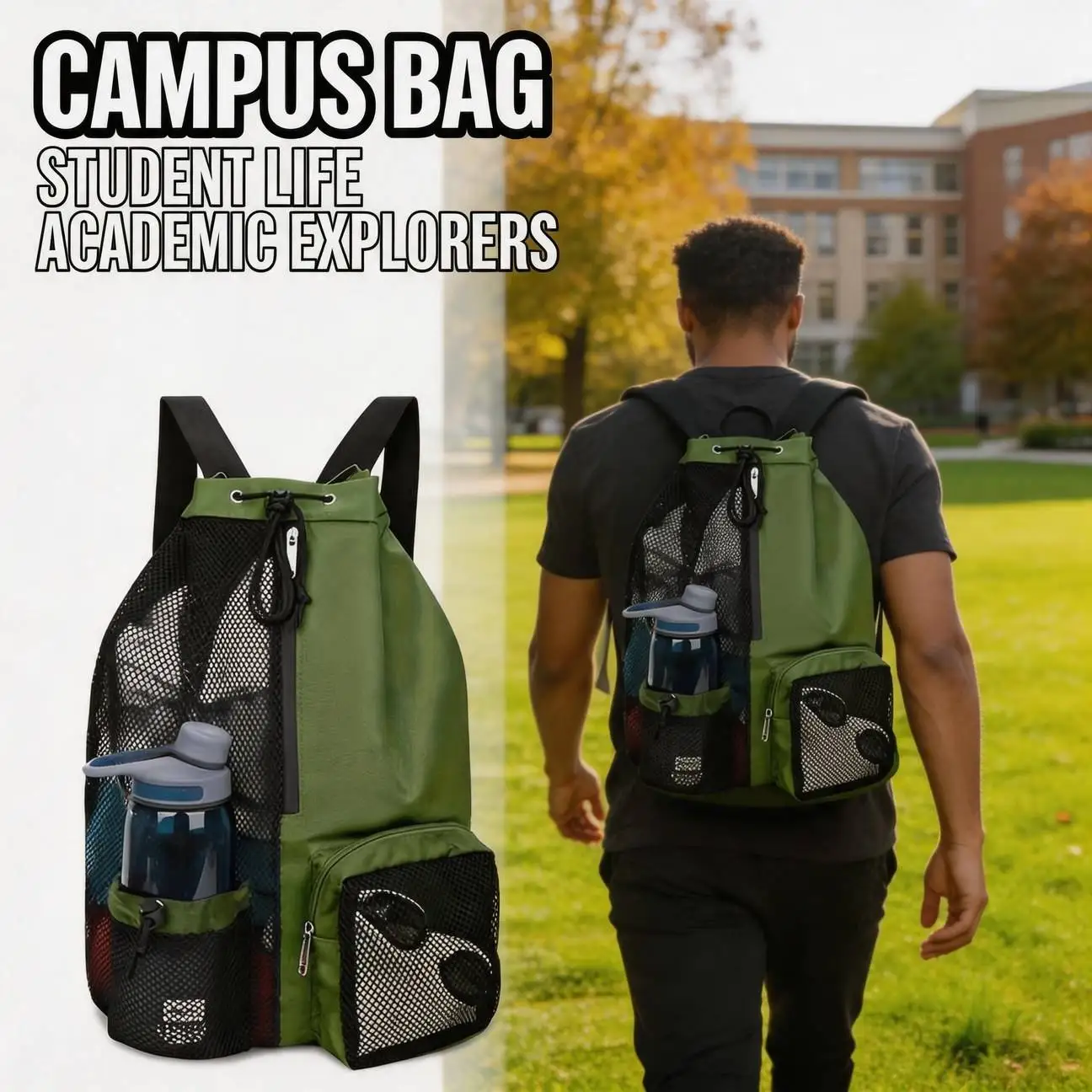 New Partitioned Compartment Swimming Gym Backpack Easy to Carry
