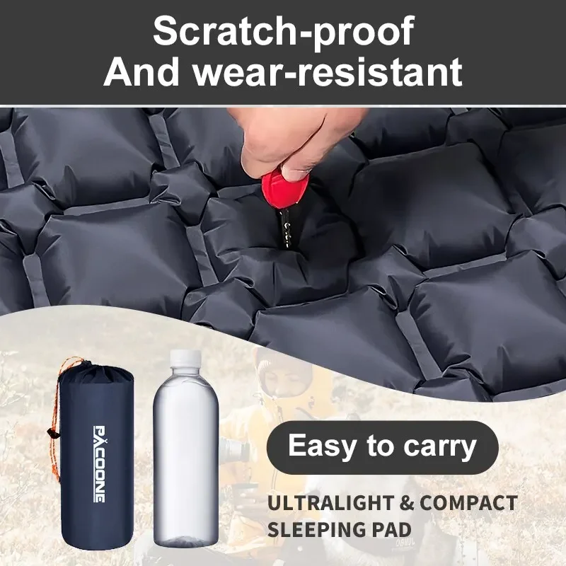 Imagem -06 - Pacoone-colchão de ar Ultraleve com Travesseiros Outdoor Camping Dormir Pad Dobrável Dormir Mat Colchão de Praia Viagem e Caminhadas Mat Novo