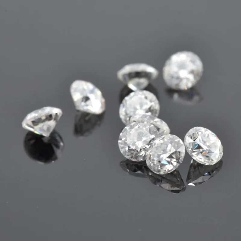 Moissanite Stone Small Size Round Cut 0.8mm~2.9mm 1.0ct / Pack D Color Charms Gemstone Advanced Jewelry Making Materials