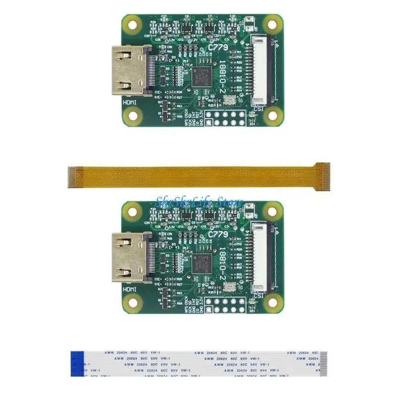 

E65E Standard to CSI-2 Adapter Board Input Up to 1080p25fps for 4B 3B 3B+ W
