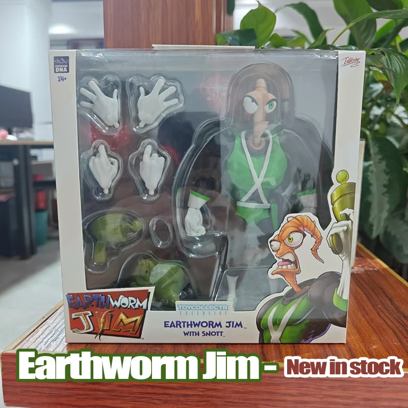 New Green Earthworm Jim 2.0 Pdna 1/12 Psy Crow Bob The Killer Action Figure Worm Body Psy-Crow The Killer Collectible Toys Gifts