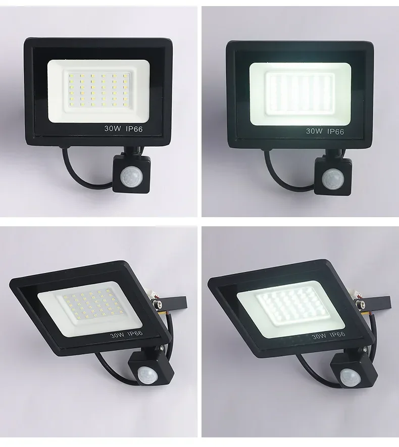 10W-150W PIR Motion Sensor Led Floodlights Ip66 Waterproof Led 220v Hanging Outdoor Wall Lamp Floodlight Outdoor Light