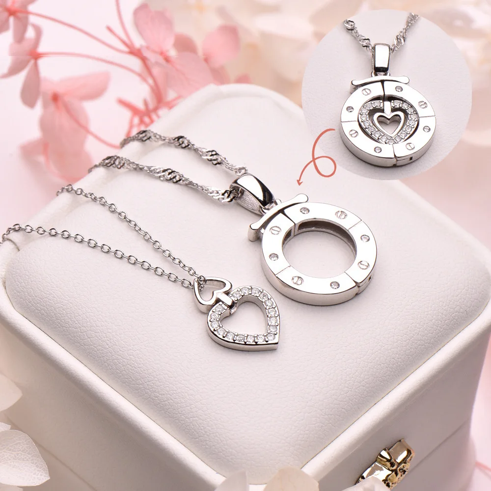 The Steps of Heaven Necklace Is a Light Luxury, Niche and High-End Detachable Accessory for Women. It Features a Titanium Steel