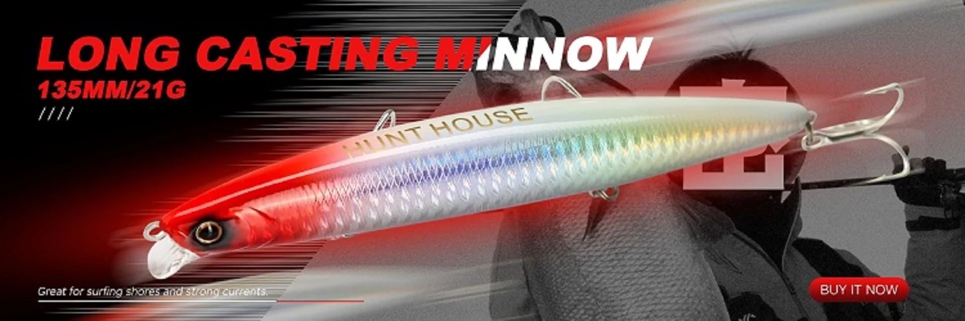 Hunthouse Original G-control Minnow Wobbler Angelköder Sinking Langsam Harter Köder 95mm 120mm Salzwasser Für Forelle Bass Fischgerät – Detail 14