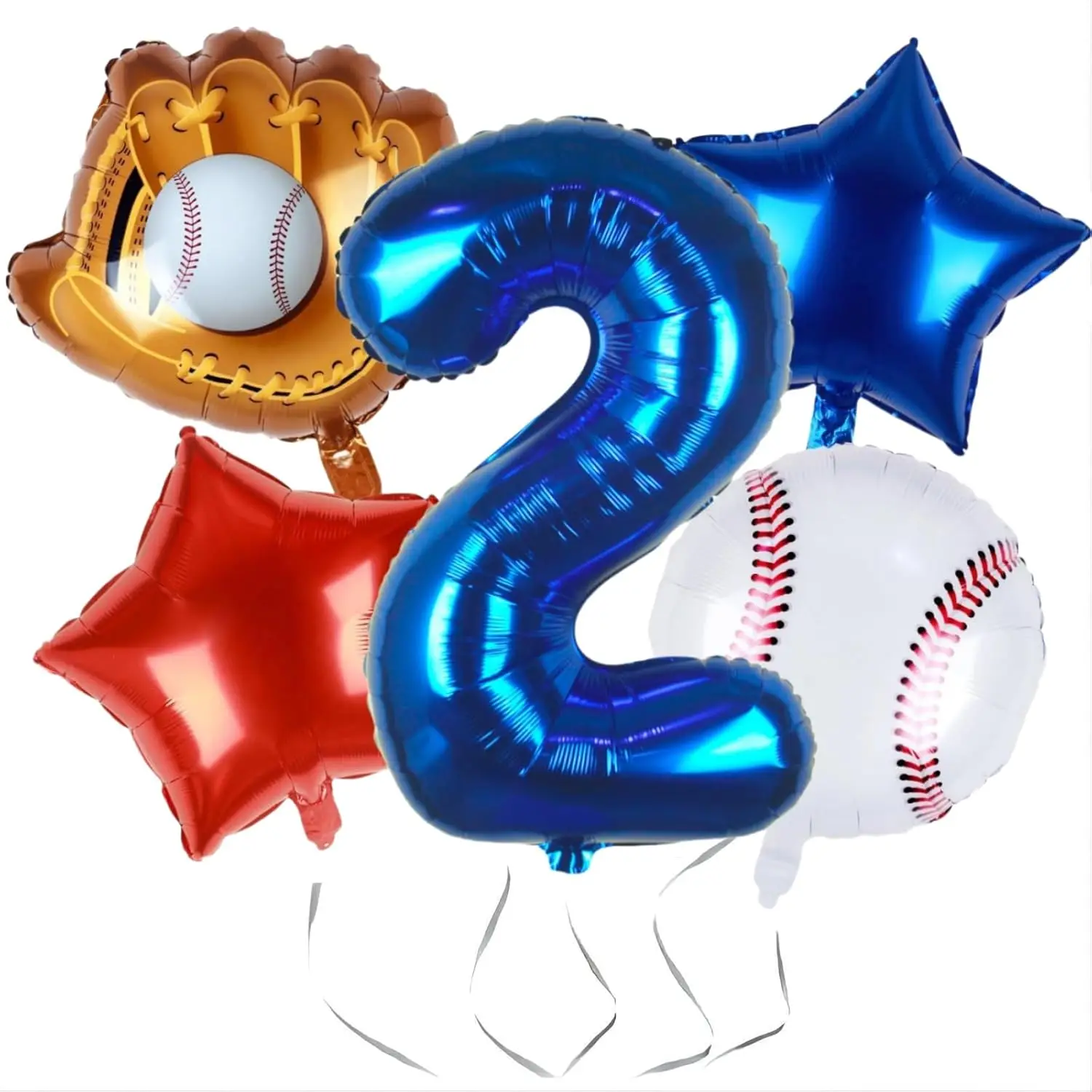 Baseball Balloon Party Decorations Navy Blue Aluminum Foil Number Balloon Baseball Party Supplies Baseball Birthday Decoration