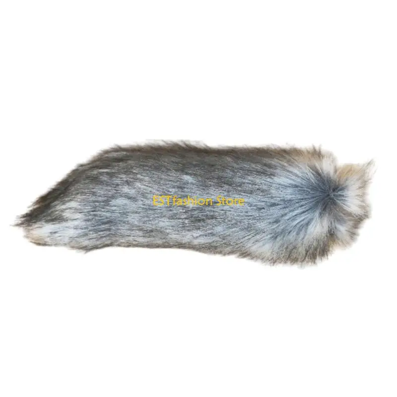

Y5GC Furry Cats Foxes Tail Faux Furs Animal Tail Foxes Cats Dog Wolf Tail Cosplay