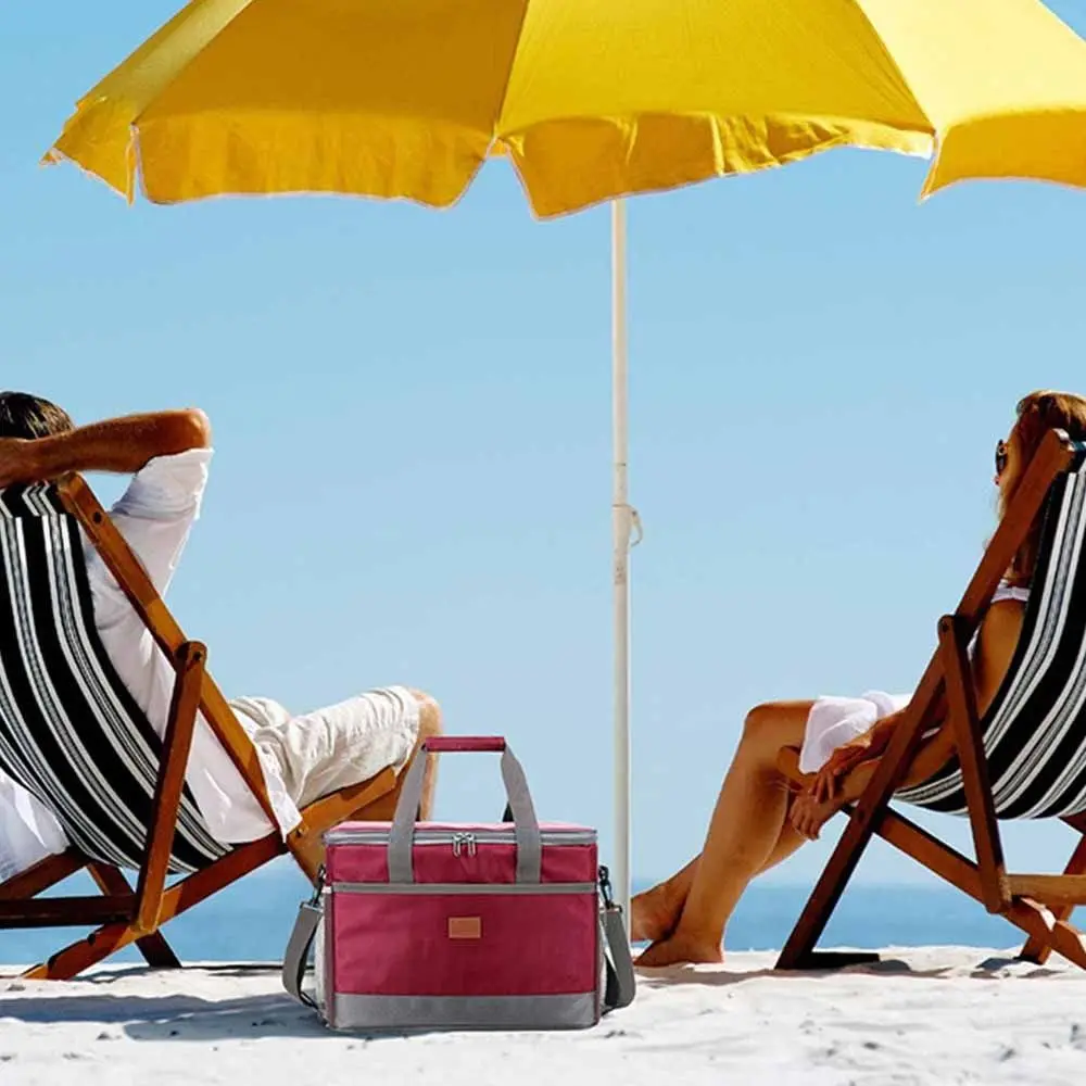 

Collapsible Insulated Lunch Bag Sealed Waterproof Food Thermo Bag Large Capacity Leak-proof Picnic Cooler Bag