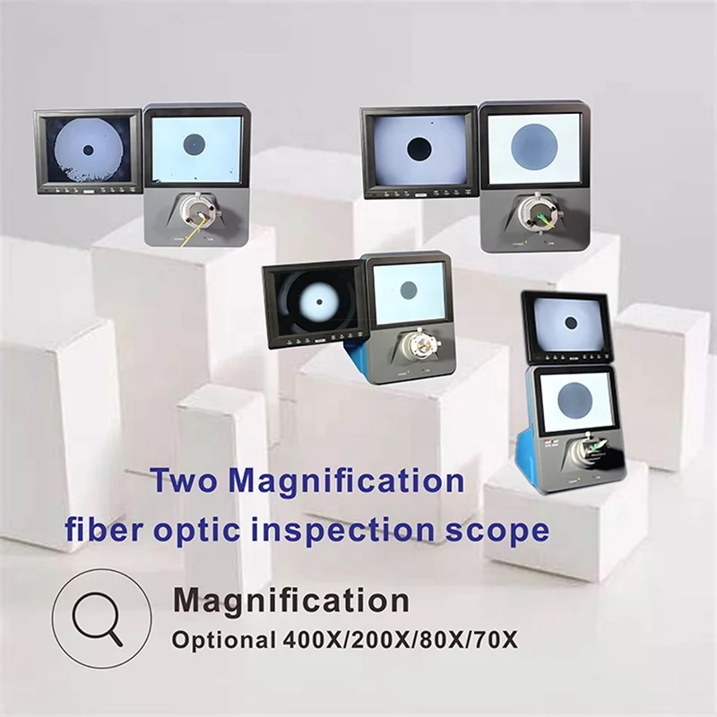 Two Magnification Fiber Optic Inspection Camera Optic Scope Fiber Microscope Optic Fiber Inspection Probe Scope