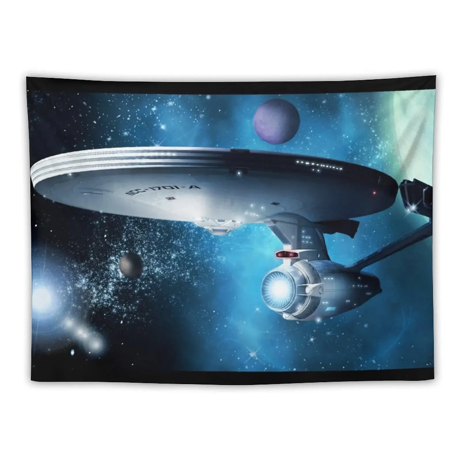 Enterprise A - Where Silence Has Lease Tapestry Bathroom Decor Room Ornaments Kawaii Room Decor Wallpapers Home Decor Tapestry