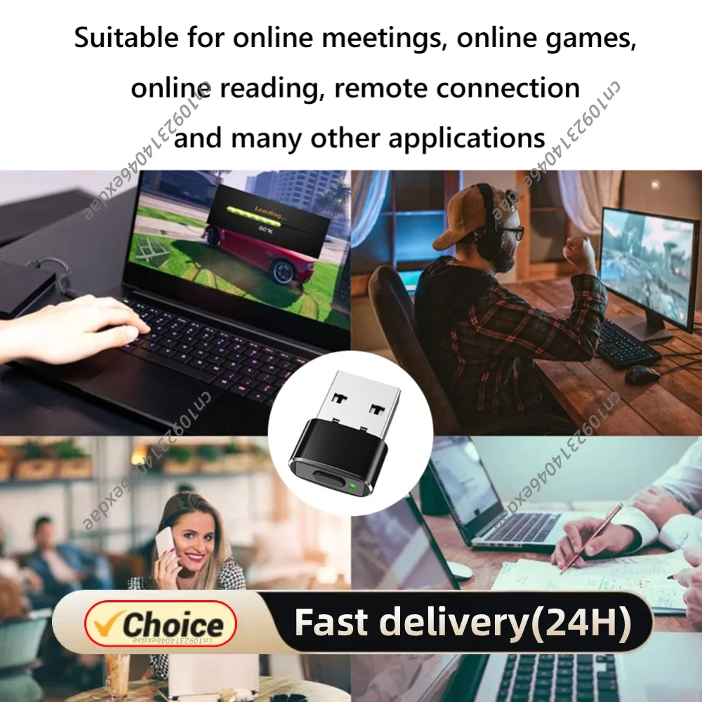 Mini Automatic Mouse Jiggler Mover ON/Off Button USB Automatic Move Cursor Shaker Undetectable Plug and Play for Laptop Desktop
