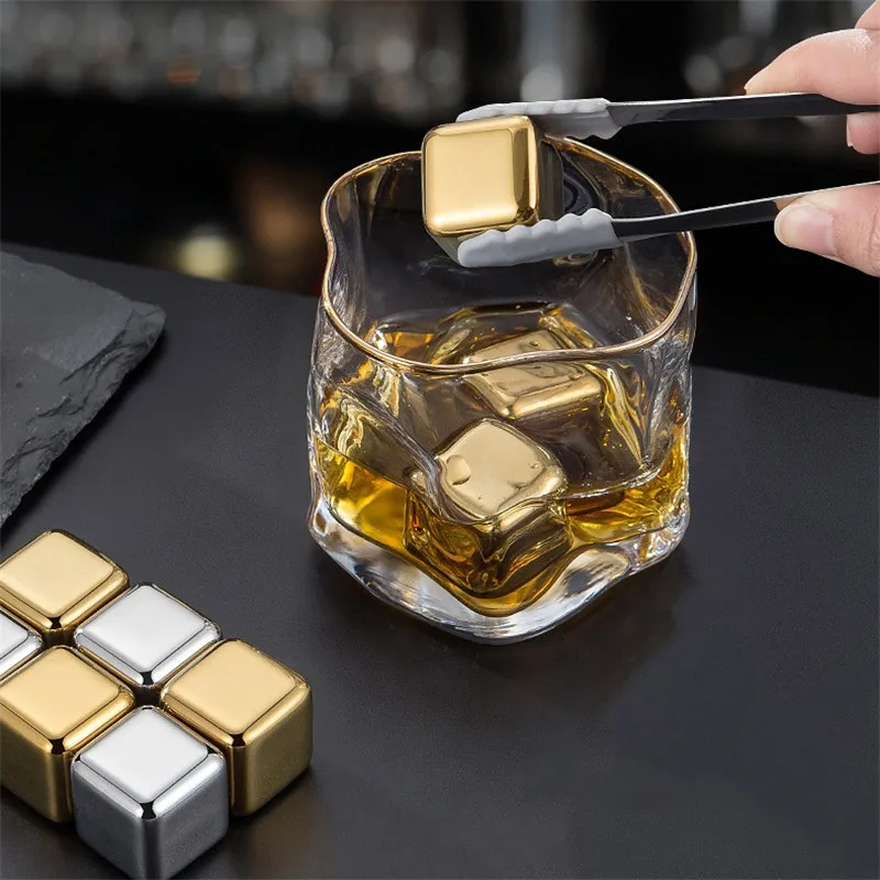 Reusable Stainless Steel Ice Cubes Quick-frozen Metal Ice Pellets Food Grade Beer Cooler for Whisky Wine Drink Water Bar Tool