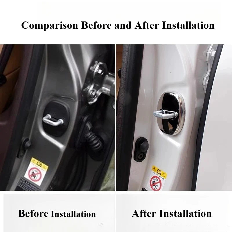 Door Lock Buckle Cover Stopper Rustproof Protective Cover Custom Precise Fit Interior Mod For Lexus NX200/NX300/RX300/ES200/CT