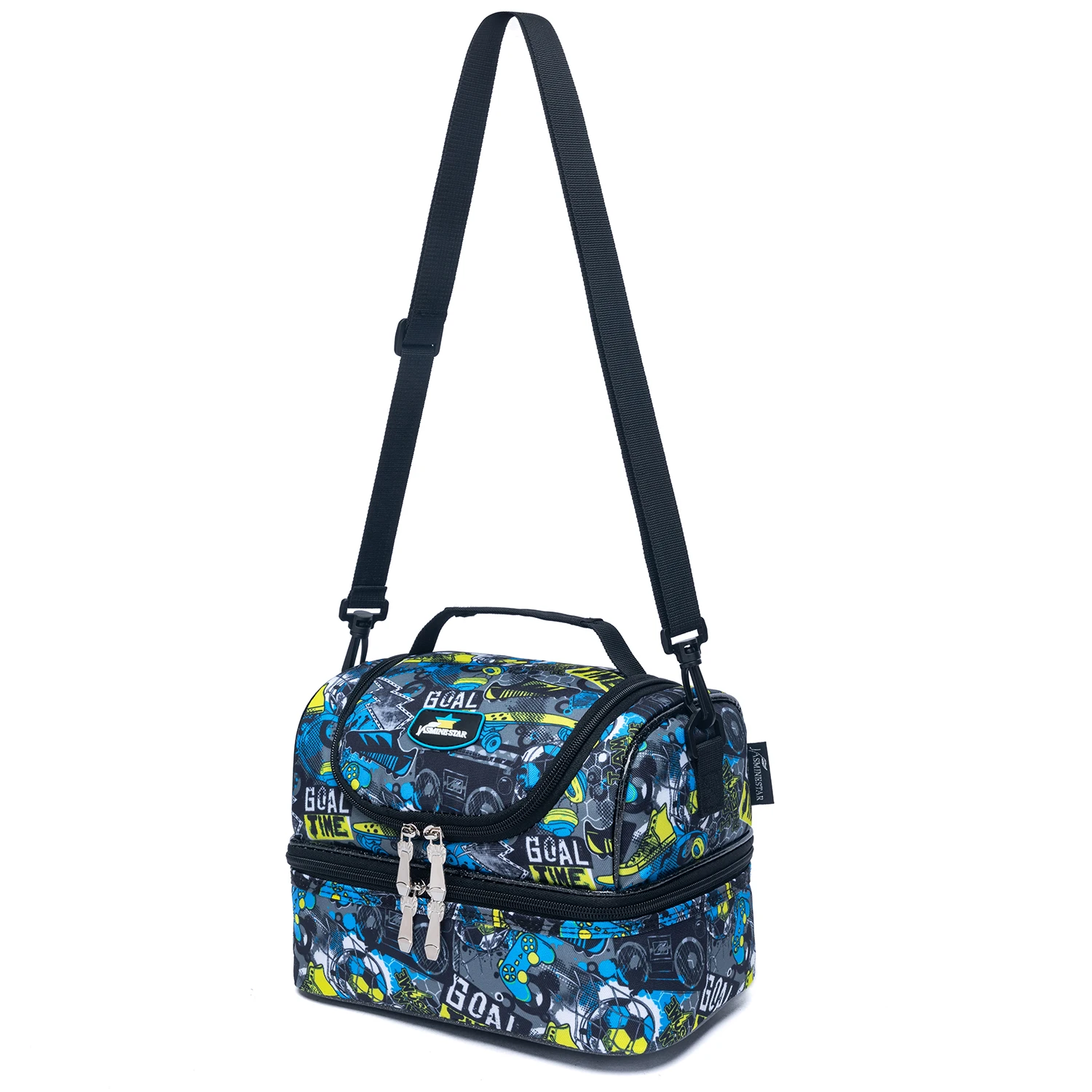 Borsa per il pranzo per ragazzi delle scuole elementari per picnic turismo campeggio con spalla regolabile per la conservazione a doppio strato