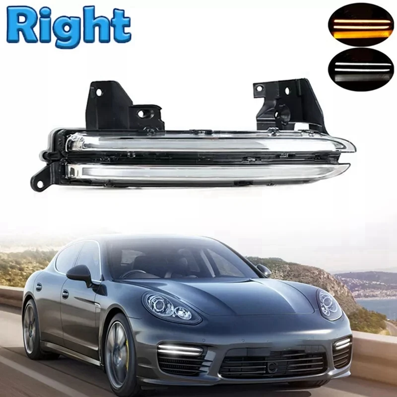 1 par de luces antiniebla LED DRL para Porsche Panamera GTS 2014-2017JAS