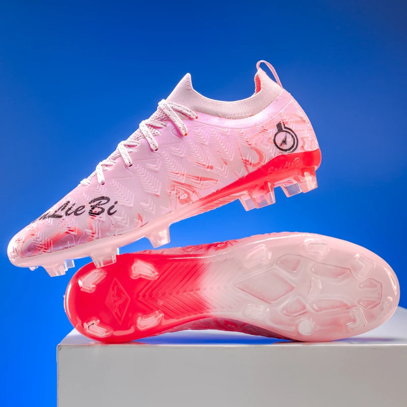 

New Men Soccer Shoes Sport Breathable Professional Training Football Ultralight Sneakers Unisex Grass Cleats Match Boots Soft