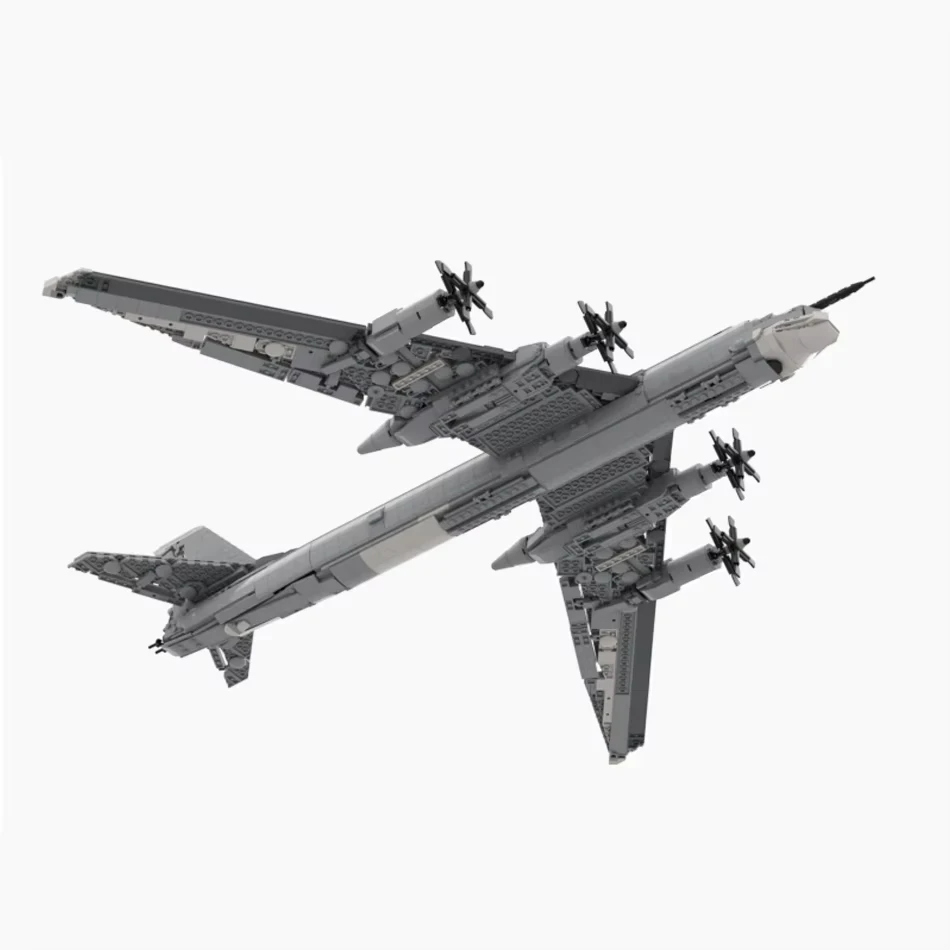 2437 piezas MOC Tupolev TU-95 oso avión de combate modelo DIY montaje juguete de bloques de construcción regalo de cumpleaños para niños