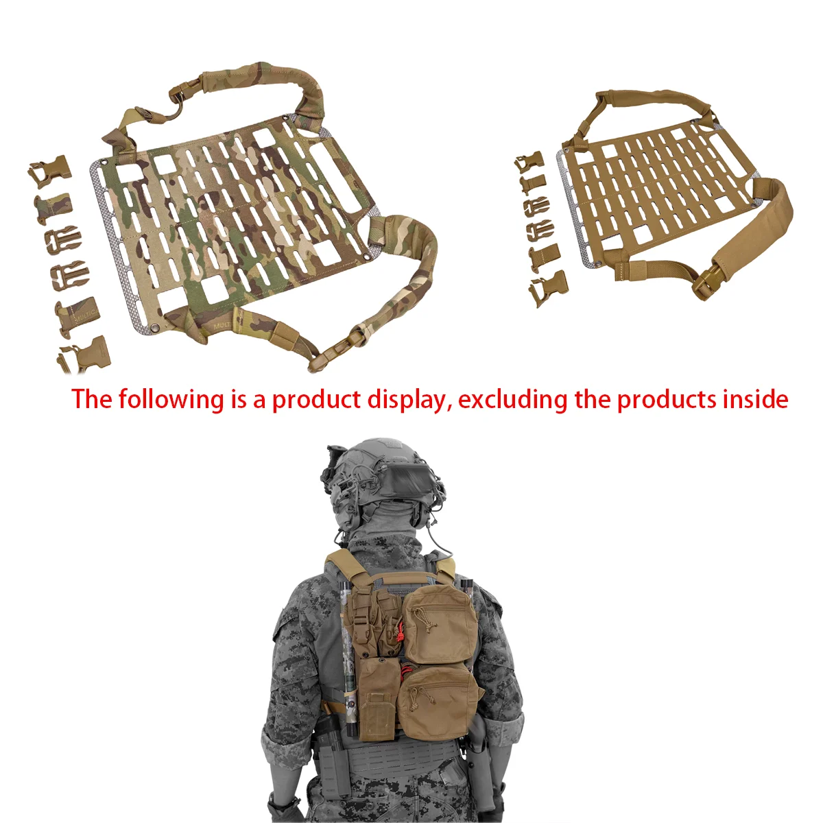 Quick Removal Tactical Hunting Vest Chest Universal Quick Access Backboard Double-sided Mounting