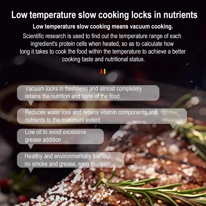 1100 ワットスマート真空調理器 LCD タッチ浸漬サーキュレーター正確な調理デジタルディスプレイ APP 制御調理真空 110/220 V