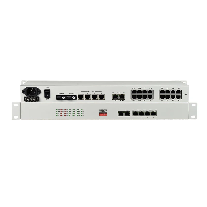8 Channel Voice FXO FXS over Fiber Optic Multiplexer Ethernet and Telephone to Fiber Optic Converter