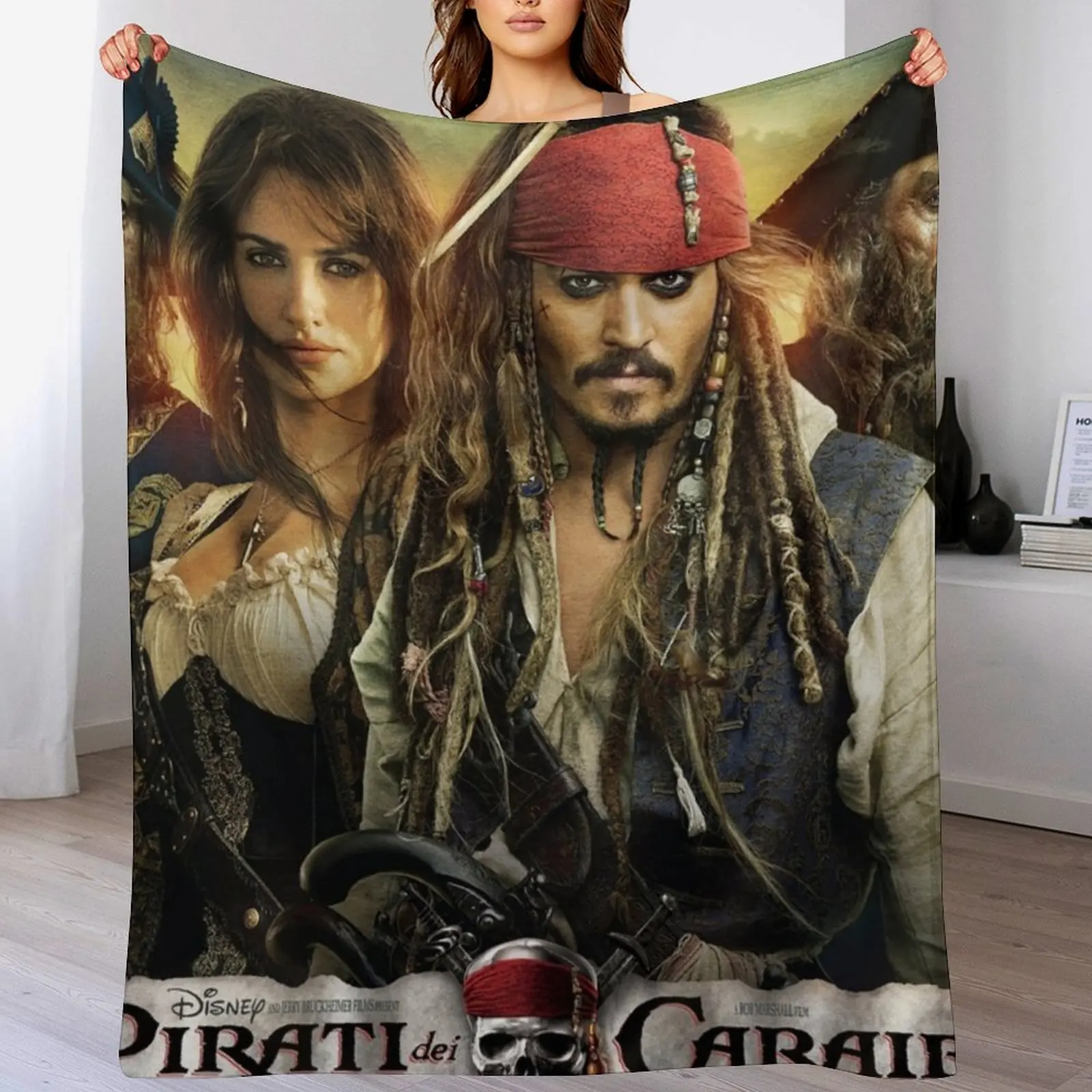 

PIRATES Throw Blanket Flannels Thin Heavy Luxury Throw Blankets