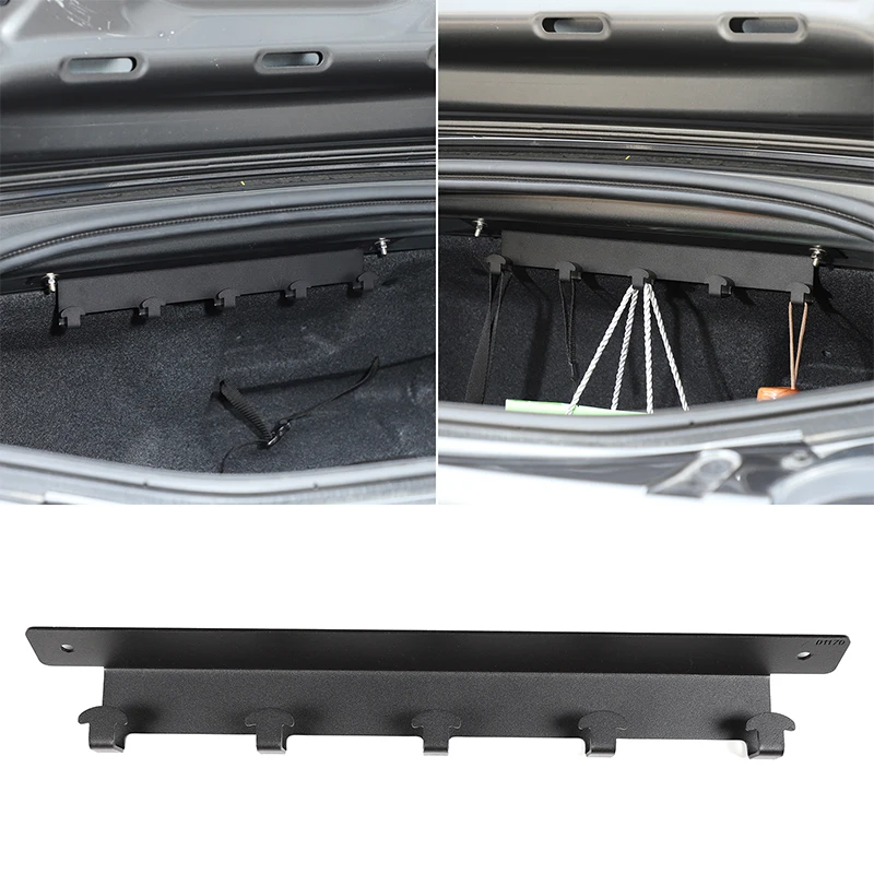 

For Mazda MX-5 MX5 ND 2016-2026+ carbon steel black car trunk hook luggage bag storage bracket hook car modification accessories