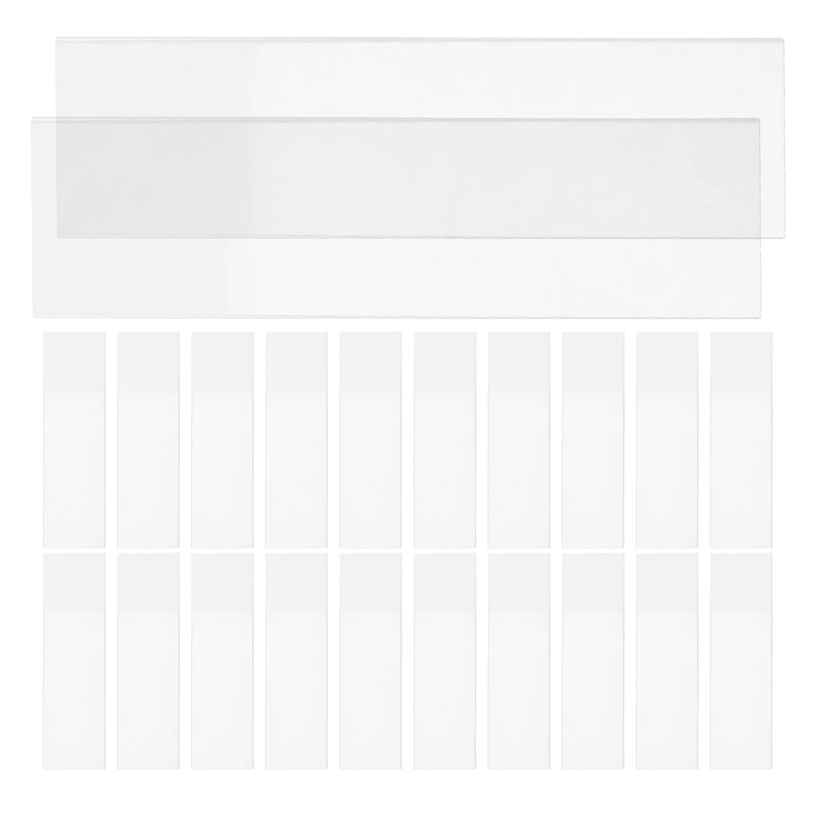 

50 Pcs Experiment Slides Microscope Sample Blank Accessories Glass for Microscopes